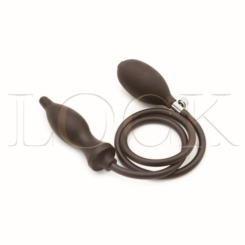 Inflatable Rubber Anal Plug for Bondage & Self Play