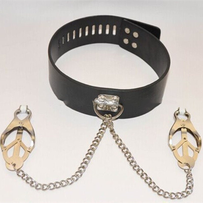 Double Breast Clip BDSM Collar – Le Château Toys