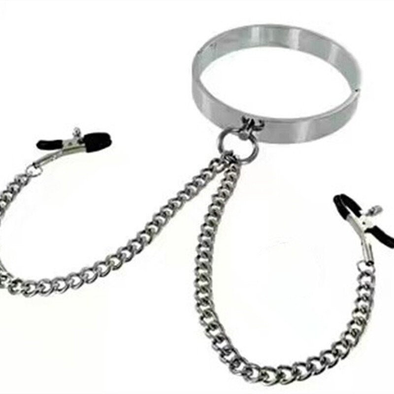 Double Breast Clip BDSM Collar – Le Château Toys