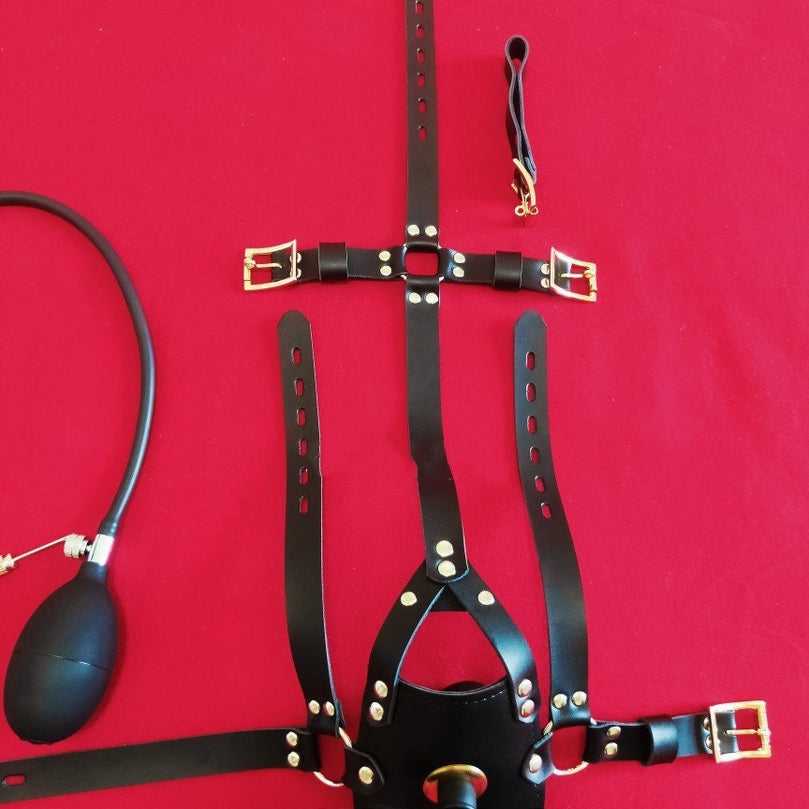 Inflatable Head Harness Gag ® Le Château Bdsm