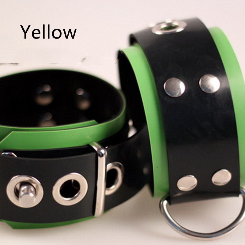 Latex Neoprene Bondage Cuffs | Self Bondage Hand Restraints