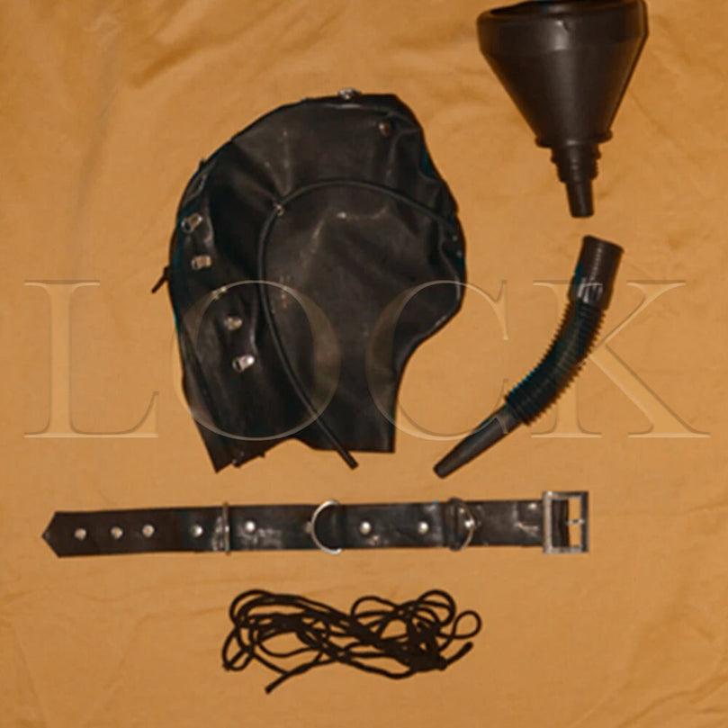 Latex Hood Pee Funnel – BDSM Bondage Gear