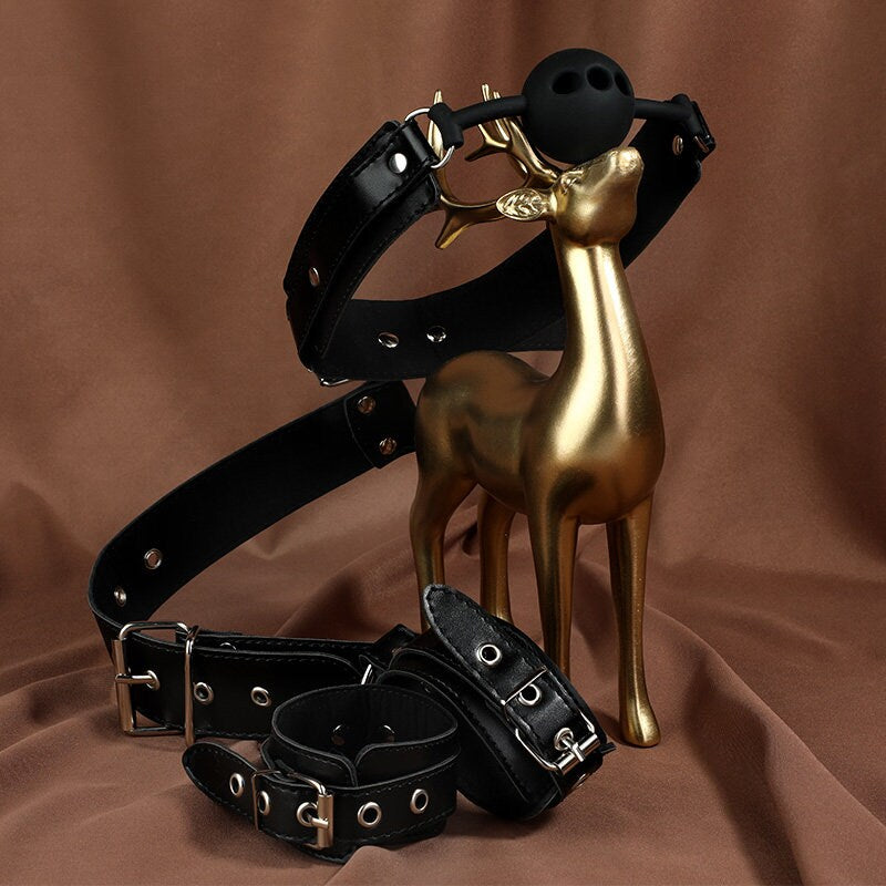 Leather BDSM Collar & Restraint – Le Château Official