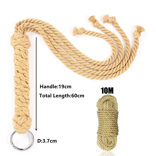 Cotton Rope Whip for Bondage | Soft, Strong & Sensual Play