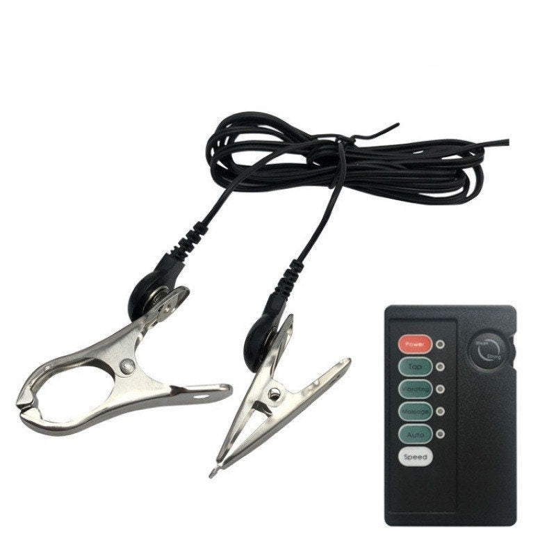 Stainless Steel Electric Shock Nipple Clip ® Le Château Bdsm