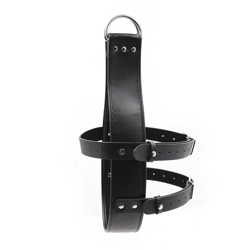 Head suspension harness thick leather ® Le Château Bdsm