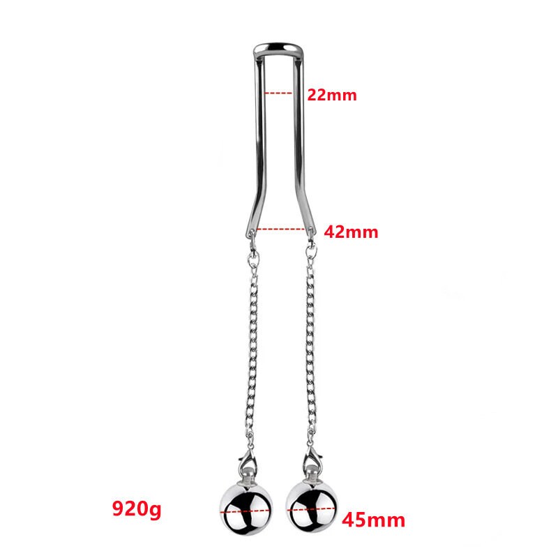 Balls weight torture for slaves ® Le Château Bdsm