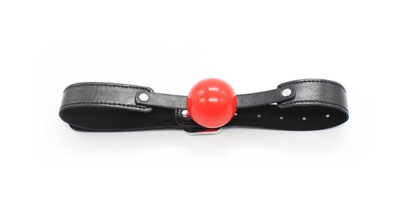 Leather Red Ball Gag ® Le Château Bdsm