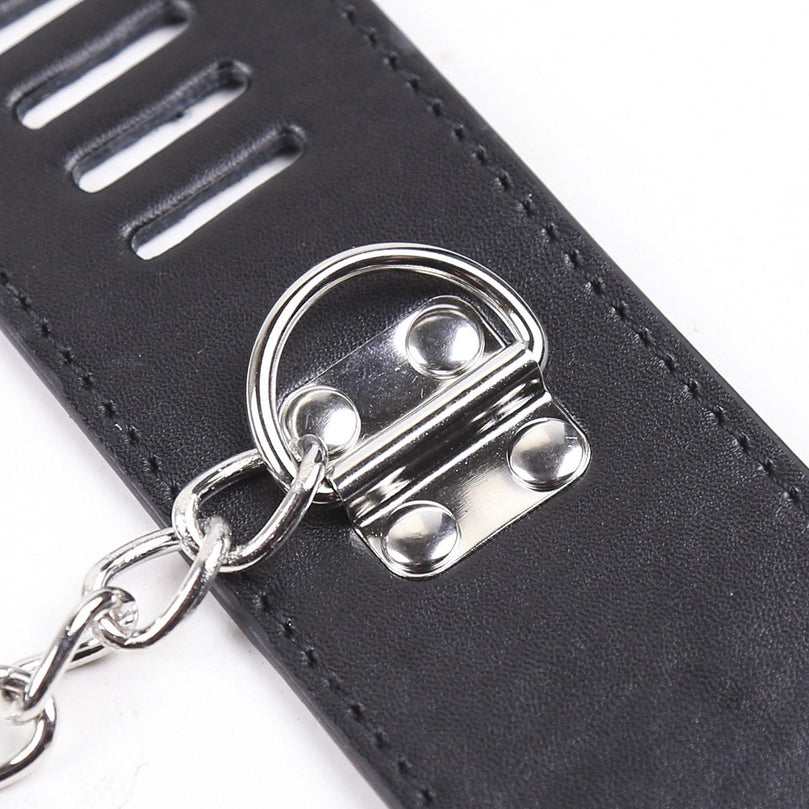 Leather Handcuff Lock ® Le Château Bdsm