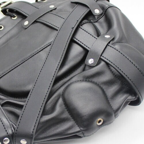 Leather Bondage Hood for Slaves