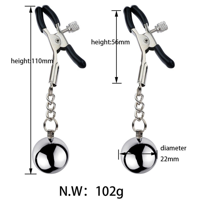 Breast Torture Ball Weight Clip ® Le Château Bdsm