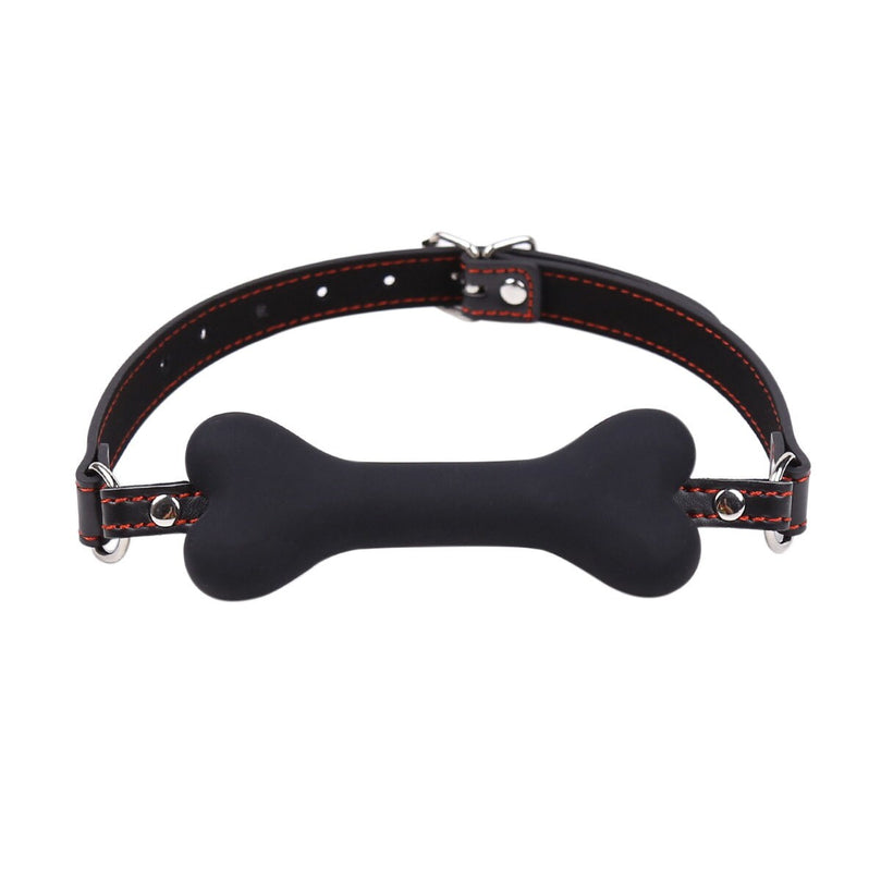 Bone Silicone Leather Gag ® Le Château Bdsm