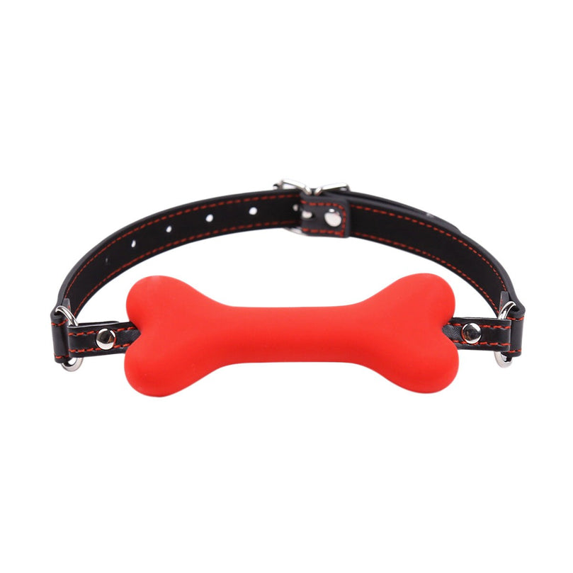 Bone Silicone Leather Gag ® Le Château Bdsm