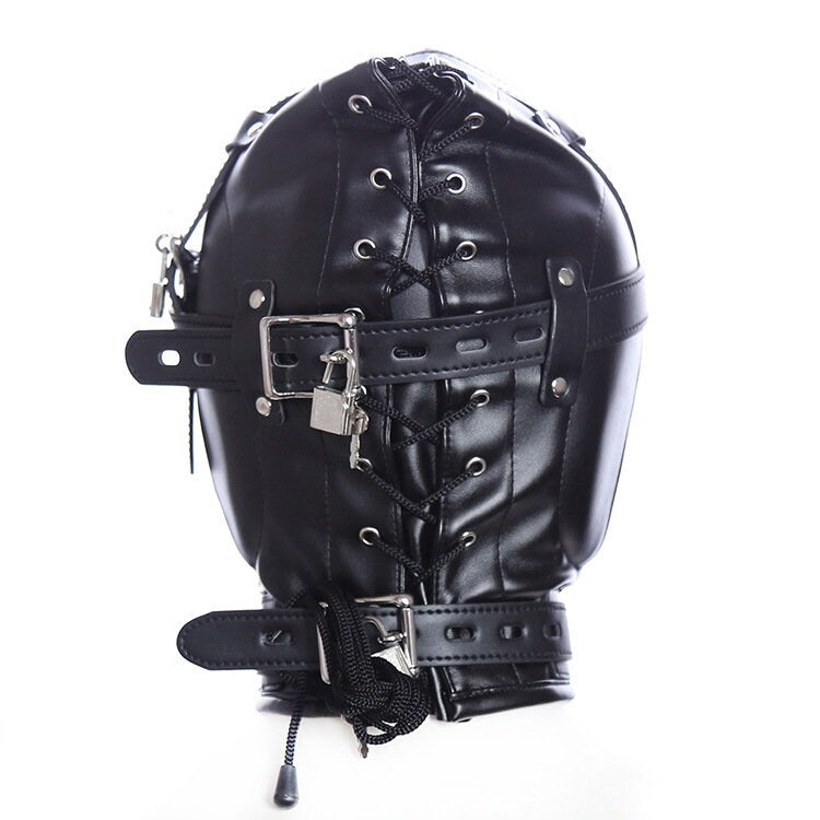Black/Pink Laether Thick Hood ® Le Château Bdsm
