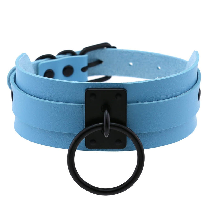 Leather Ring Collar ® Le Château Bdsm