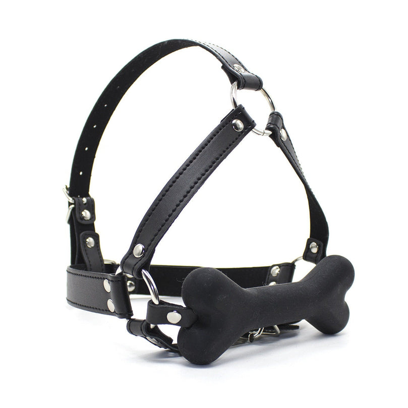 Silicone Dog Bone Harness Gag ® Le Château Bdsm