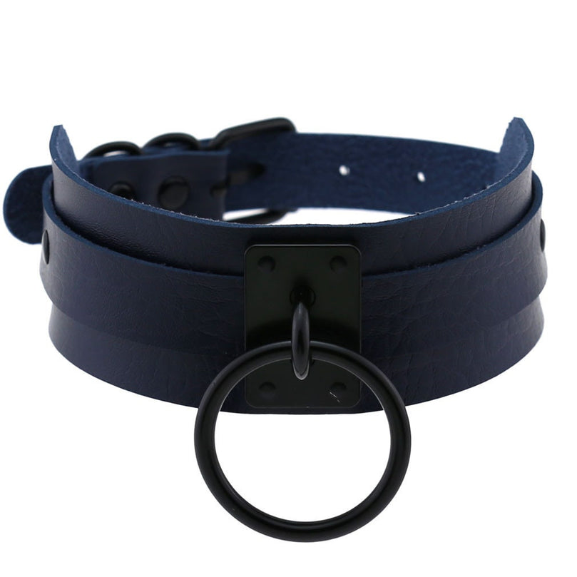 Leather Ring Collar ® Le Château Bdsm