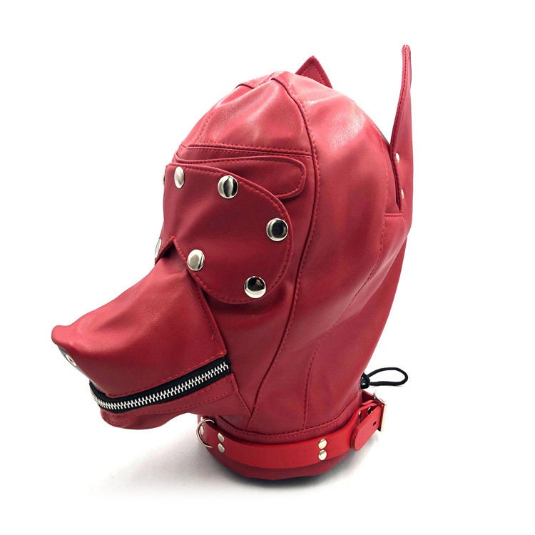 Leather Petplay Dog Hood ® Le Château Bdsm