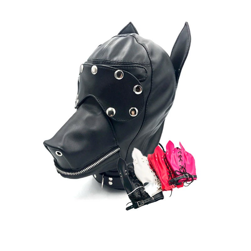 Leather Pup Hood