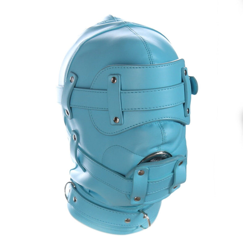 Ultrarestrictive Bdsm Leather Hood ® Le Château Bdsm