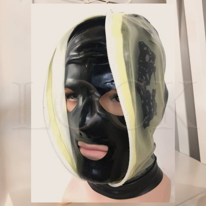 Latex Zipper Hood for Breath Play | Le Château BDSM