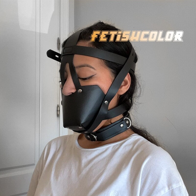 Black Leather Head Harness ® Le Château Bdsm