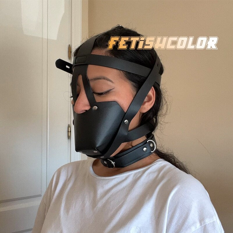 Black Leather Head Harness ® Le Château Bdsm