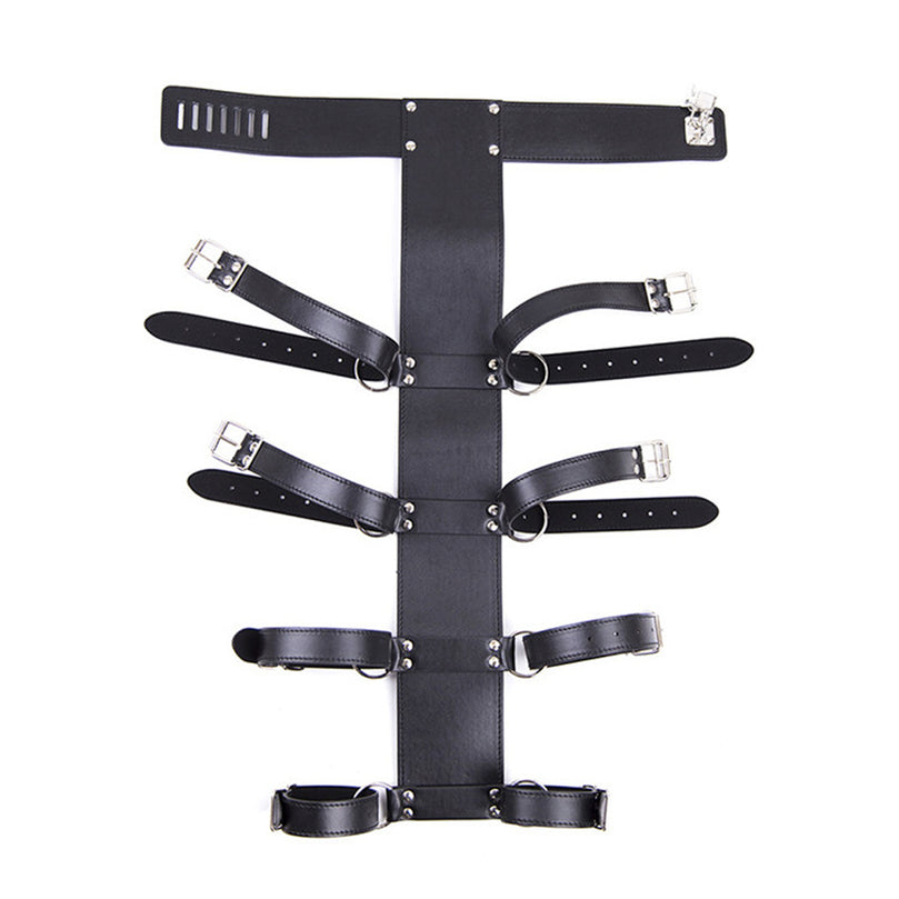 Lockable Leather Armbinder Strap