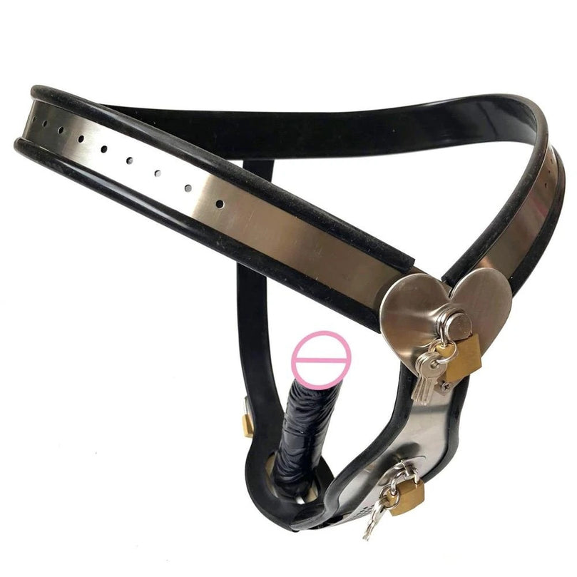 Heart Chastity Belt – Secure Stainless Steel BDSM Gear