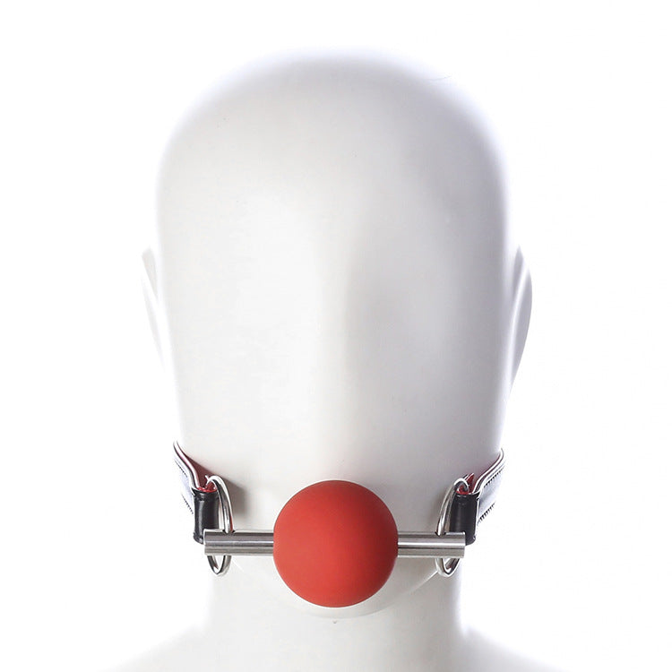 Silicone Ball Gag with Steel Plug