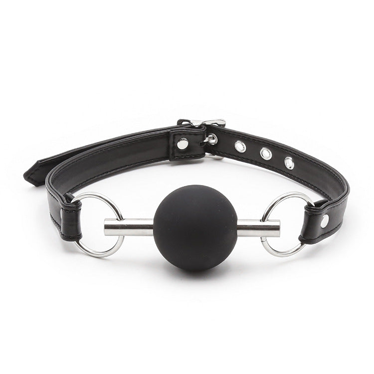 Silicone Ball Gag with Steel Plug