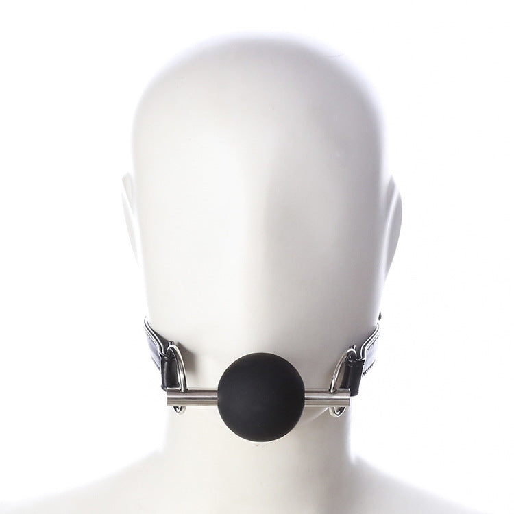 Silicone Ball Gag with Steel Plug