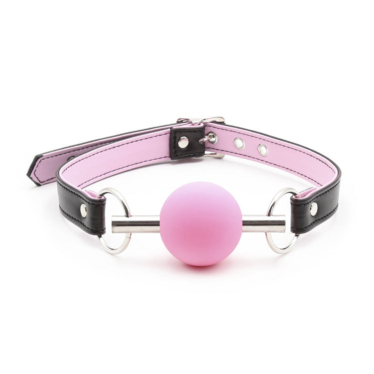 Silicone Ball Gag with Steel Plug