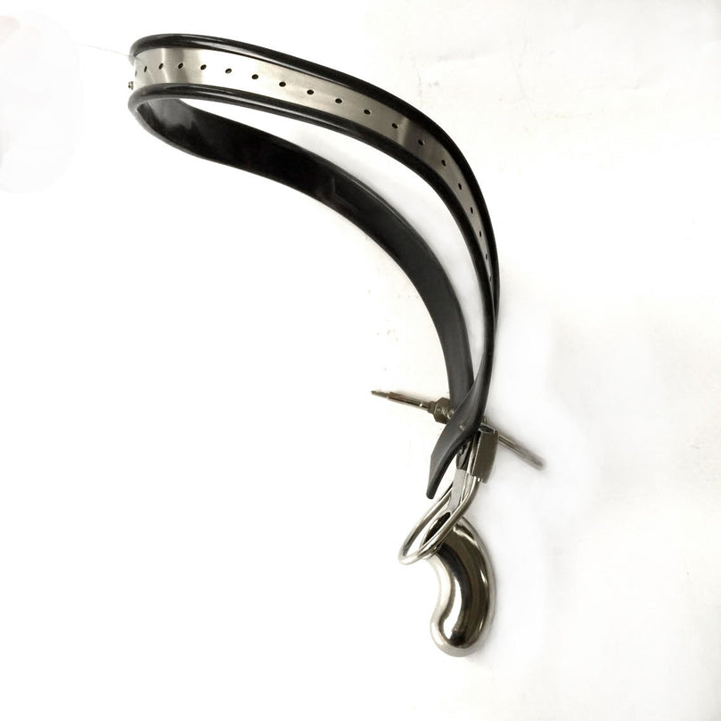 Lockable Male Chastity Belt – Steel BDSM Control Gear