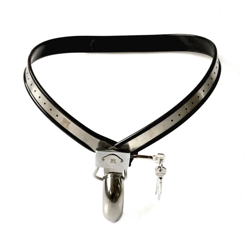 Lockable Male Chastity Belt – Steel BDSM Control Gear