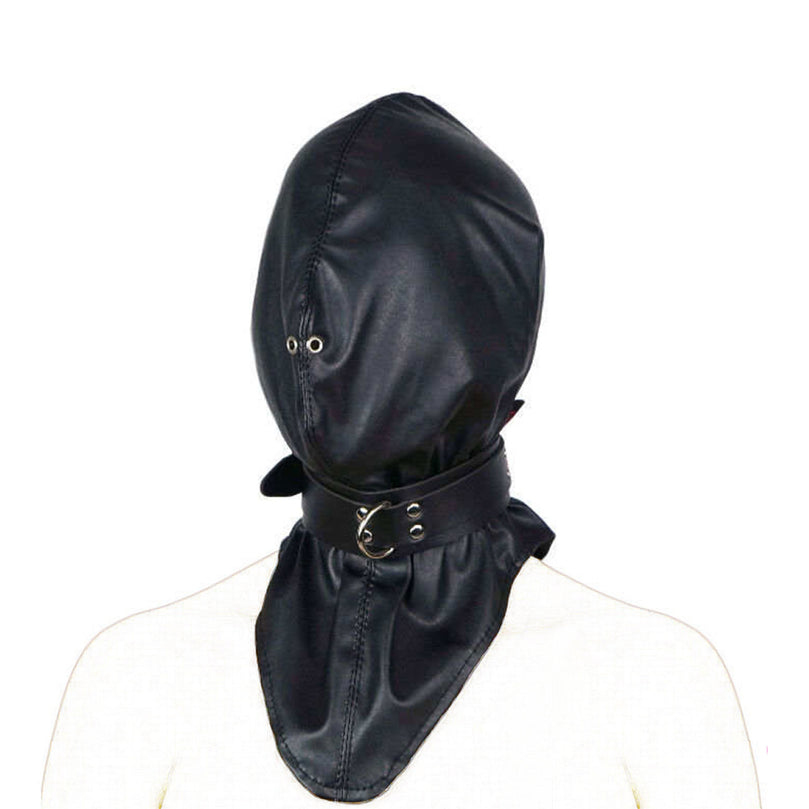 Fully Enclosed Bondage Hood Mask 