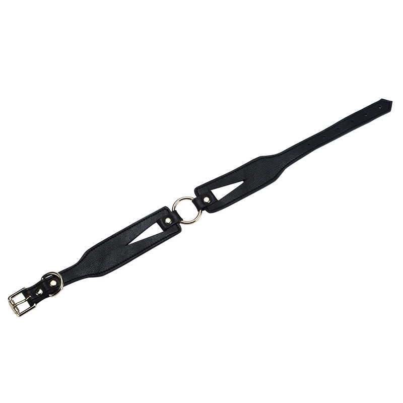 Bondage Neck Collar with Pull Chain