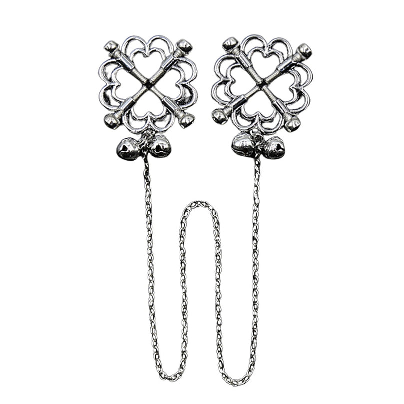 Iron Chain Nipple Clamps – BDSM Bondage Play Accessory