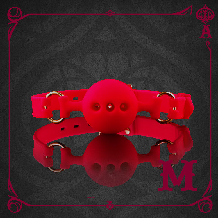 Silicone Red Gag for Bondage Play