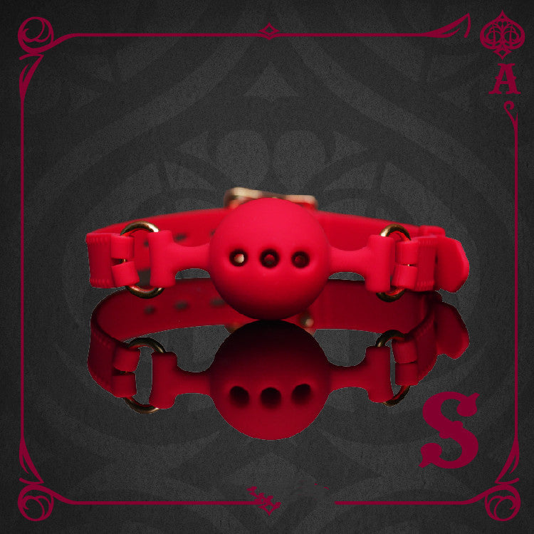 Silicone Red Gag for Bondage Play