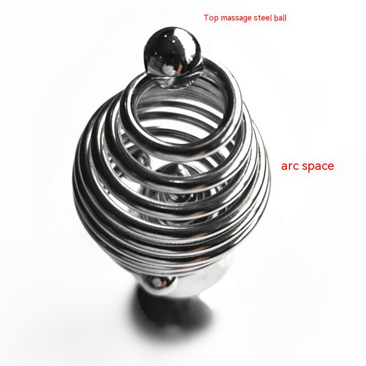 Metal Spiral Penis Ring for Men 