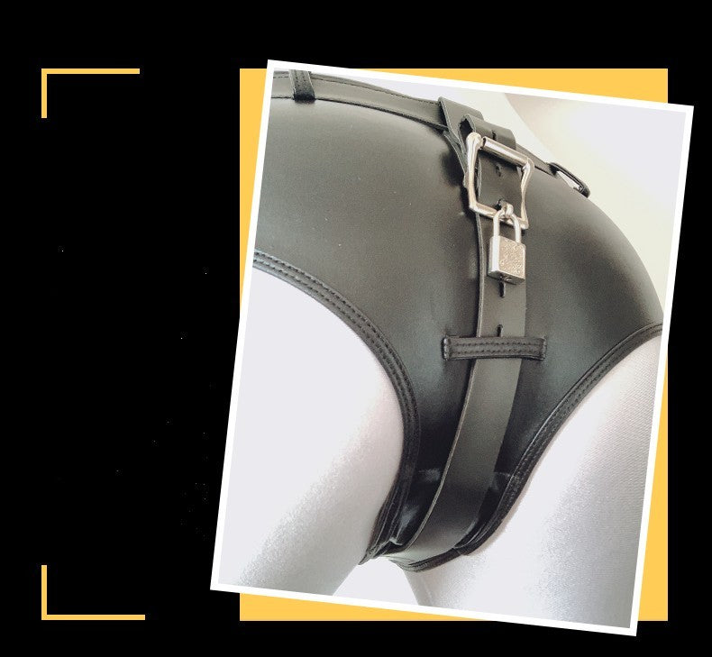 Anal Plug Leather Pants for Self Bondage – Le Château