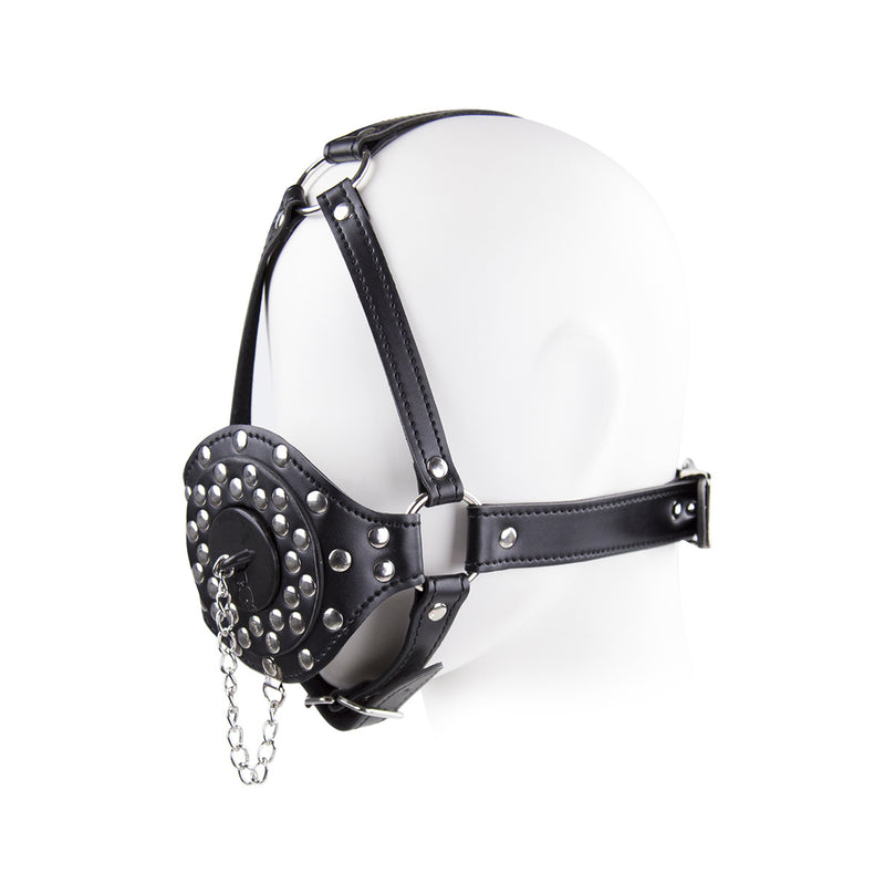 Self Bondage Toy - Gag Harness Plug