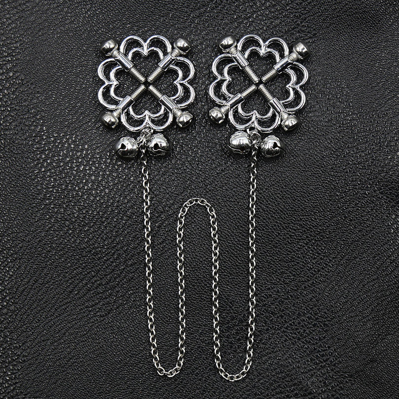 Iron Chain Nipple Clamps – BDSM Bondage Play Accessory