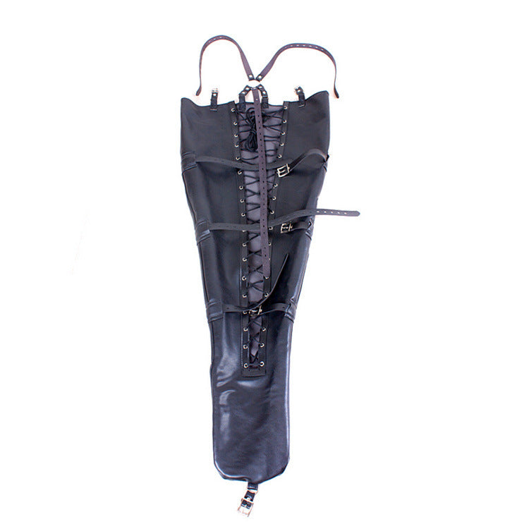 Leather Bondage Restraint – Armbinder & Legbinder Toy