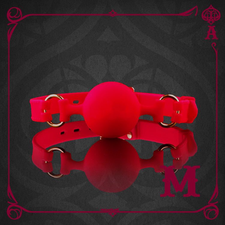 Silicone Red Gag for Bondage Play