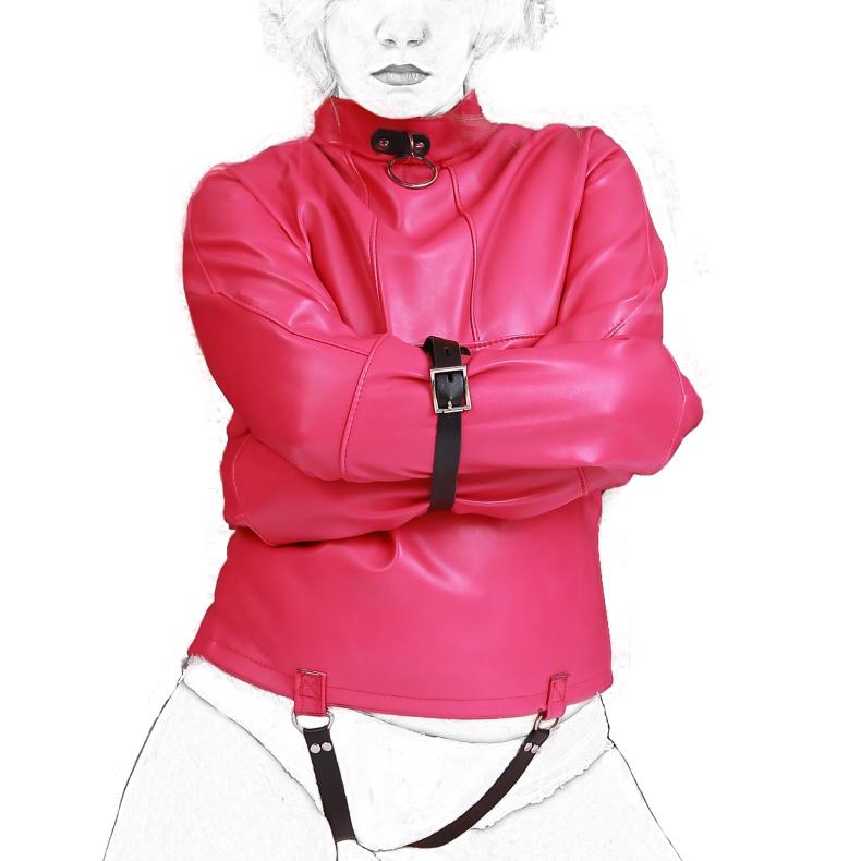 Leather Armbinder Strap - Bondage Restraint for BDSM Play