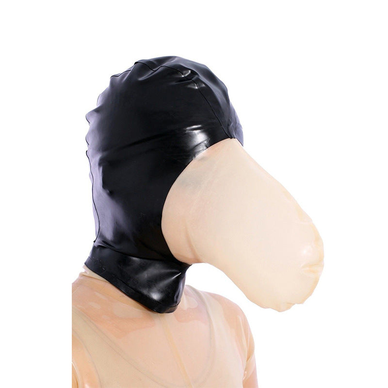 Latex Bondage Hood for Breathplay 