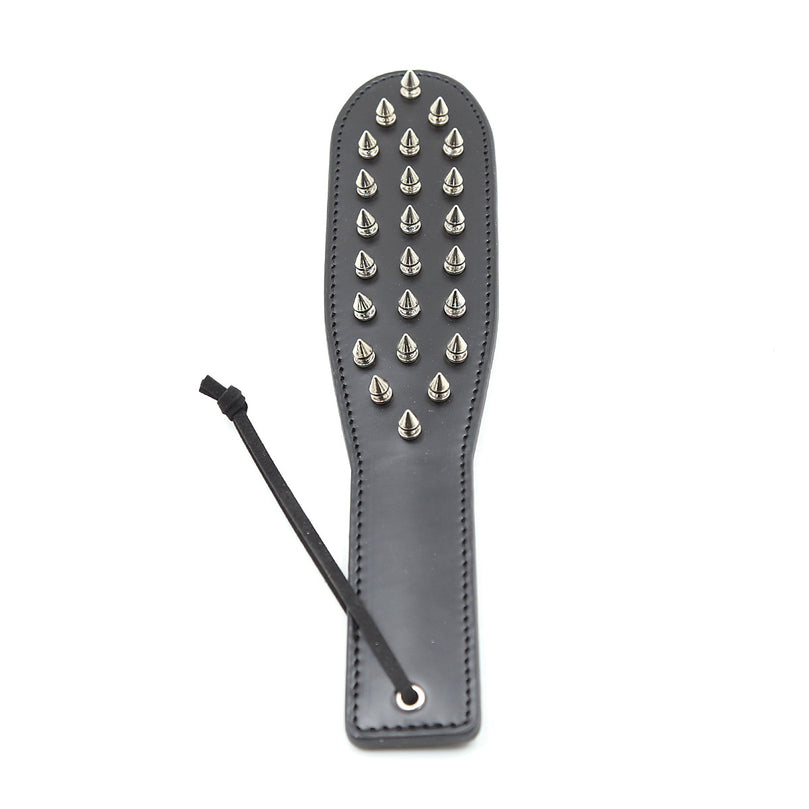 Spiked Leather BDSM Paddle – Self Bondage Spank Tool USA