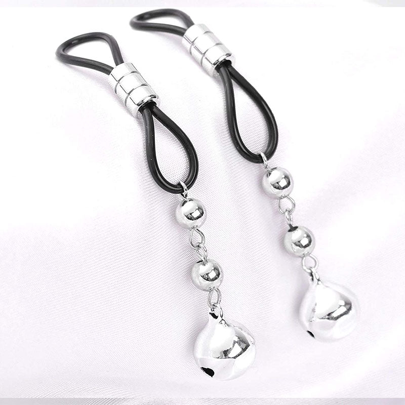 Silicone Nipple Clamp with Bell | BDSM Bondage Toy USA